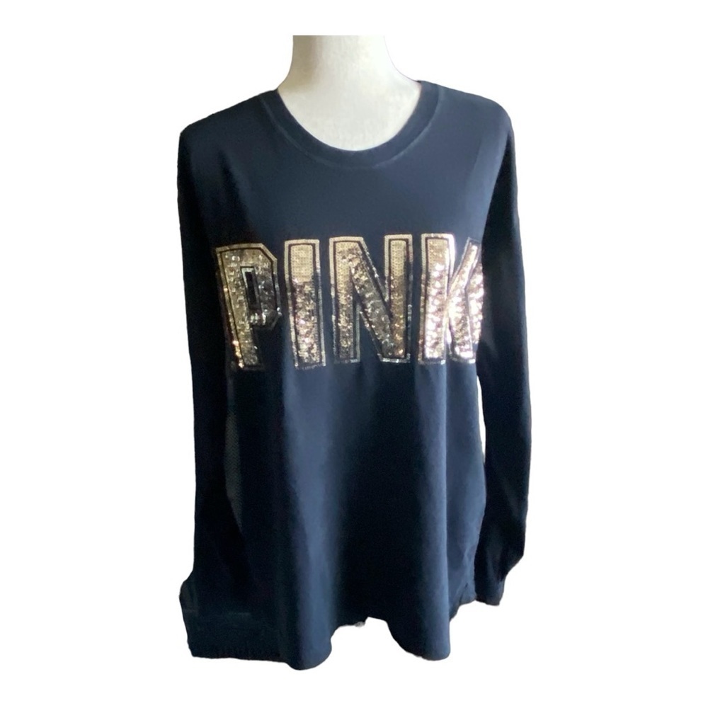 PINK-VICTORIAS SECRET-LONG SLEEVE TOP-SIze Large